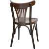 Chaise palmette wengé table 70x70