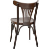 Chaise palmette wengé table 70x70