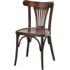 Chaise palmette wengé table 70x70
