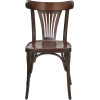 Chaise palmette wengé table 70x70