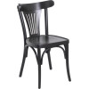 Chaise palmette wengé table 70x70