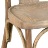 Chaise palmette wengé table 70x70