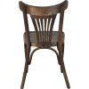 Chaise palmette wengé table 70x70