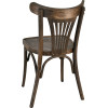 Chaise palmette wengé table 70x70
