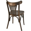 Chaise palmette wengé table 70x70