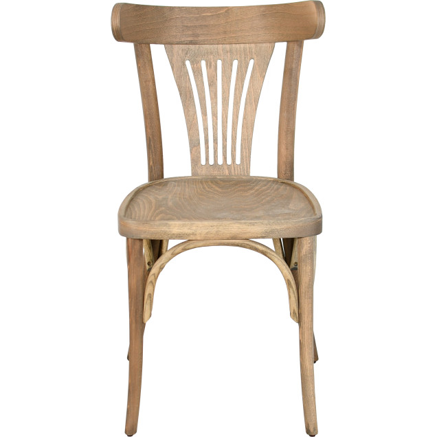 Chaise palmette wengé table 70x70