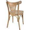 Chaise palmette wengé table 70x70