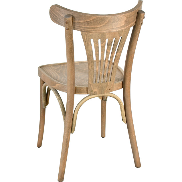 Chaise palmette wengé table 70x70