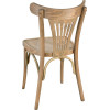 Chaise palmette wengé table 70x70