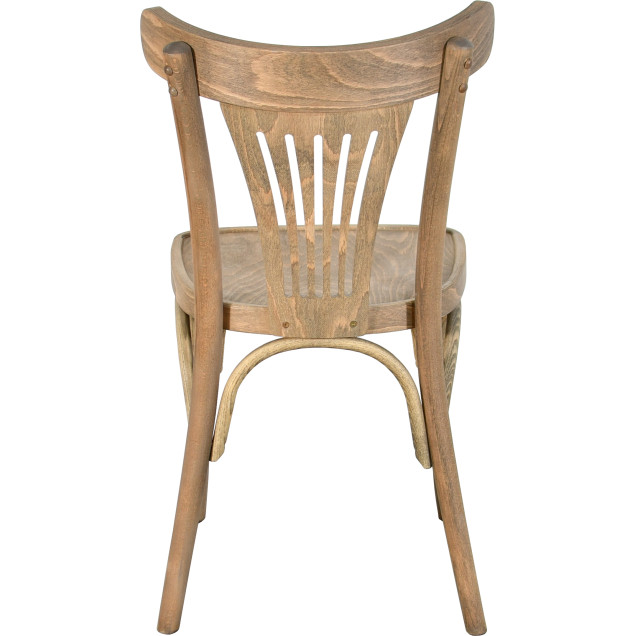 Chaise palmette wengé table 70x70