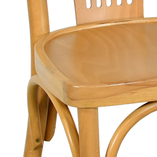 Chaise palmette wengé table 70x70