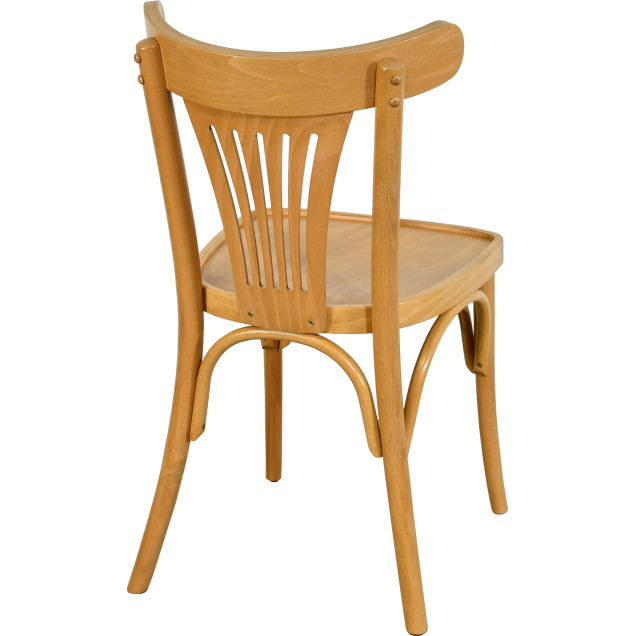 Chaise palmette wengé table 70x70