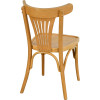 Chaise palmette wengé table 70x70