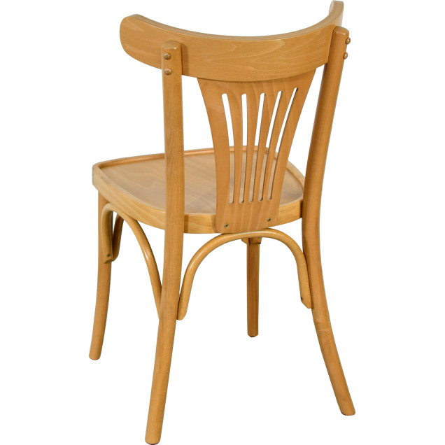 Chaise palmette wengé table 70x70