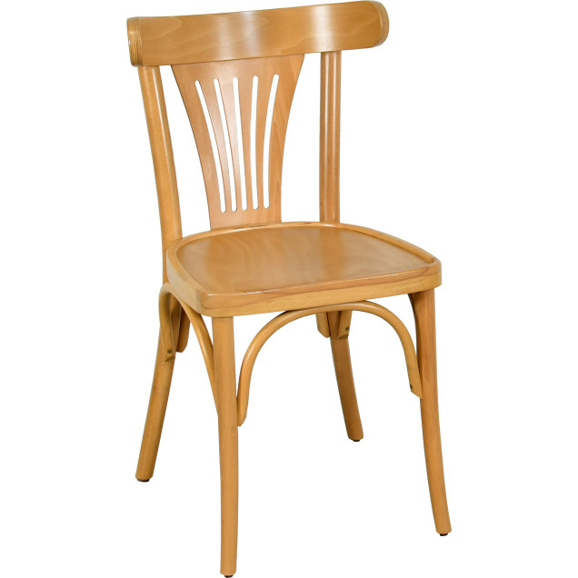Chaise palmette wengé table 70x70