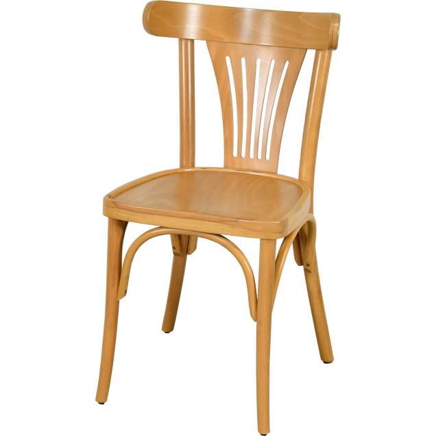 Chaise palmette wengé table 70x70