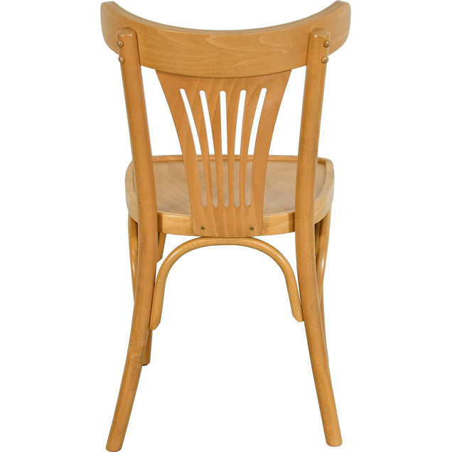 Chaise palmette wengé table 70x70