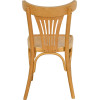 Chaise palmette wengé table 70x70