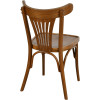 Chaise palmette wengé table 70x70