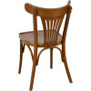 Chaise palmette wengé table 70x70