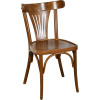 Chaise palmette wengé table 70x70