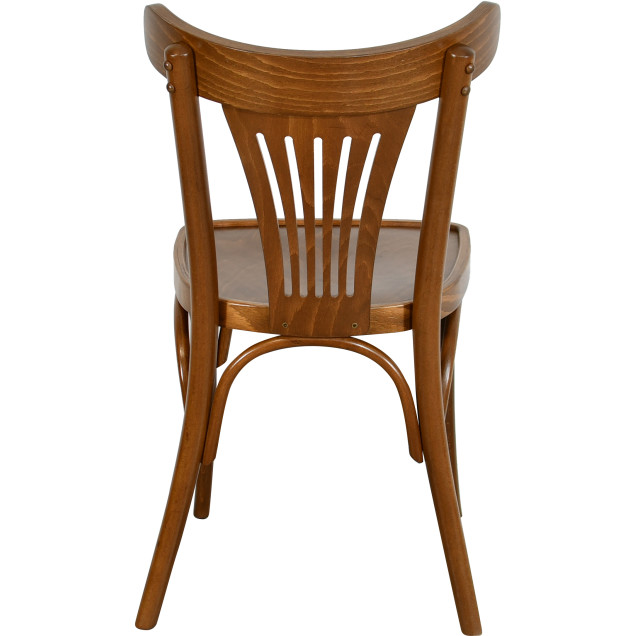 Chaise palmette wengé table 70x70