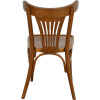 Chaise palmette wengé table 70x70