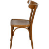 Chaise palmette wengé table 70x70