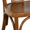 Chaise palmette wengé table 70x70