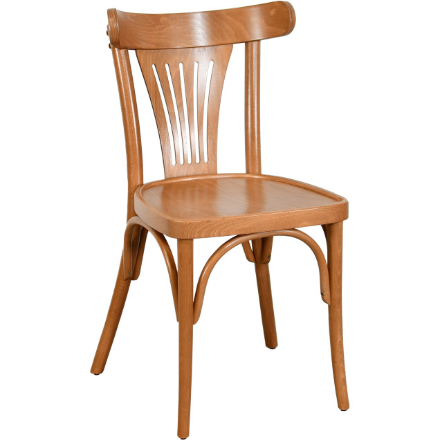 Chaise palmette wengé table 70x70