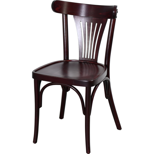 Chaise palmette wengé table 70x70