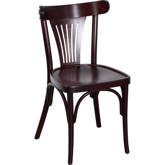 Chaise palmette wengé table 70x70