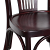 Chaise palmette wengé table 70x70