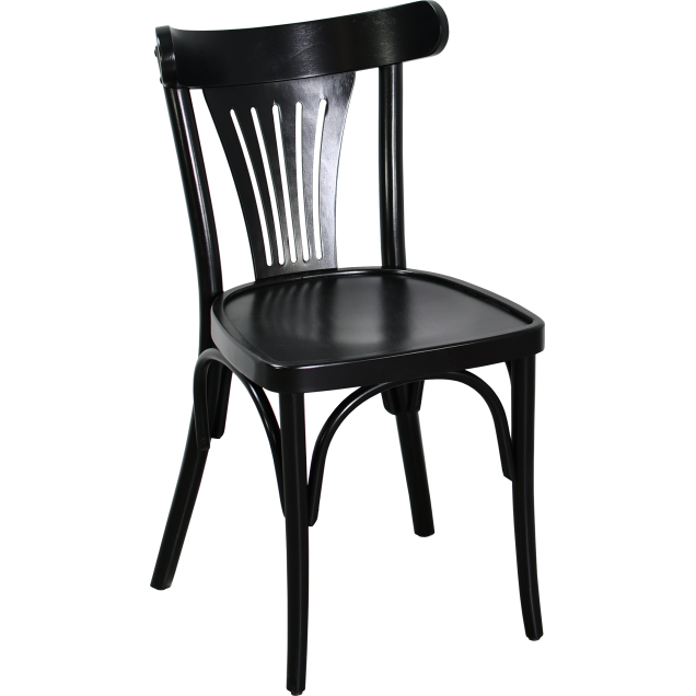 Chaise palmette wengé table 70x70