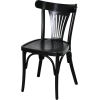 Chaise palmette wengé table 70x70
