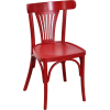 Chaise palmette wengé table 70x70