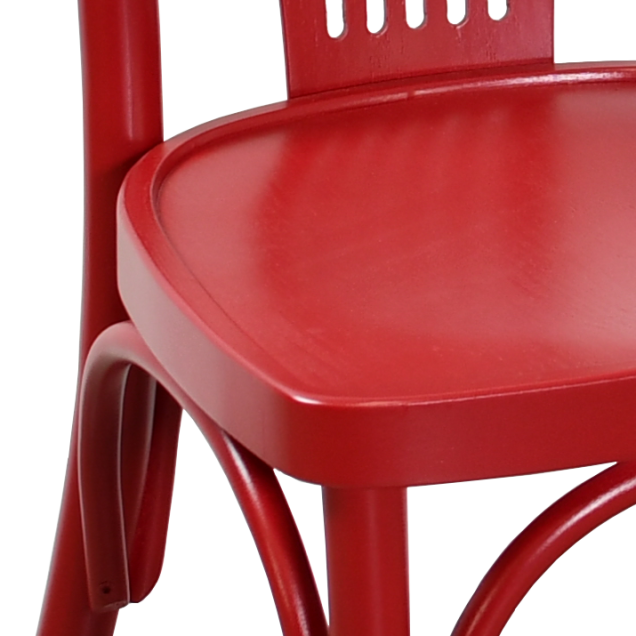 Chaise palmette wengé table 70x70