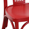Chaise palmette wengé table 70x70
