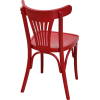 Chaise palmette wengé table 70x70