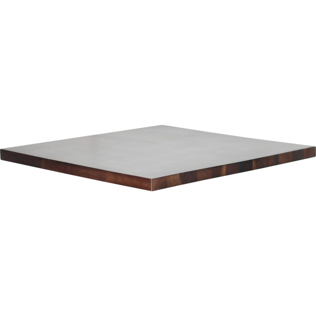 Chaise palmette wengé table 70x70