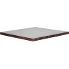 Chaise palmette wengé table 70x70