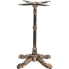 Chaise palmette wengé table 70x70