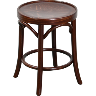 Tabouret PAZY-45 hêtre bois courbé  